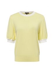 More & More sweter z krótkim rękawem Kobiety wiskoza żółty, 40. Żółte swetry nierozpinane damskie More & More, bez wzorów, z dzianiny, eleganckie, bez kołnierzyka, bez ramiączek. Za 159.95 zł.