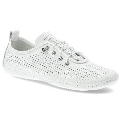 Białe Półbuty Artiker Stylowe Płaskie Obuwie Damskie. Białe półbuty damskie Artiker, bez wzorów, ze skóry, eleganckie, bez obcasa, na płaskiej podeszwie, bez zapięcia. Za 199.00 zł.