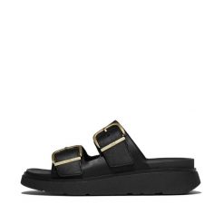 Damskie sandały na koturnie FitFlop Gen-FF. Białe sandały damskie FIT FLOP, bez wzorów, z materiału, bez obcasa, na koturnie, bez zapięcia. Za 715.50 zł.