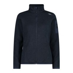 Bluza polarowa damska CMP Haze Jacket Knitted. Niebieskie bluzy damskie CMP, xs, bez wzorów, z polaru, sportowe, bez ramiączek, bez kaptura. Za 267.69 zł.