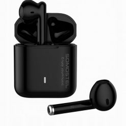 Słuchawki Vega bluetooth douszne BT 5.3 czarny SMS-J20. Czarne słuchawki douszne Vega. Za 48.92 zł.