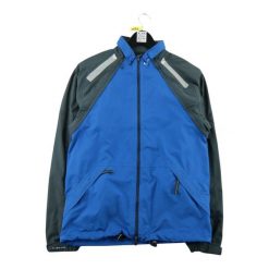 Nike kurtka dresowa męska. Niebieskie kurtki sportowe męskie Nike, l, bez wzorów, z dresówki, bez kaptura, na fitness i siłownię. Za 85.16 zł.