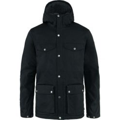 Kurtka zimowa męska Fjallraven Greenland Winter Jacket. Czarne kurtki męskie Fjällräven, na zimę, m, bez wzorów, sportowe, bez kaptura. W wyprzedaży za 1,038.75 zł.