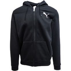 Bluza z kapturem zapinana na zamek błyskawiczny Puma Essentail Logo. Białe bluzy męskie Puma, m, bez wzorów, z polaru, z kapturem, do piłki nożnej. W wyprzedaży za 222.95 zł.