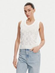 Fracomina Top FR25ST4003K414R9 Écru Regular Fit. Topy damskie Fracomina, m, bez wzorów, z syntetyku, bez kołnierzyka, bez ramiączek. Za 179.99 zł.