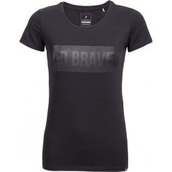T-shirt damski TSD606 - głęboka czerń - Outhorn. T-shirty damskie Outhorn, bez wzorów, z bawełny, bez kołnierzyka, bez ramiączek. W wyprzedaży za 29.99 zł.