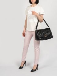 Patrizia Pepe T-Shirt | 8M1157/A8S0 | Maglia | Kobieta | Biały. Białe t-shirty damskie Patrizia Pepe, m, bez wzorów, z bawełny, bez kołnierzyka, bez ramiączek. W wyprzedaży za 199.00 zł.