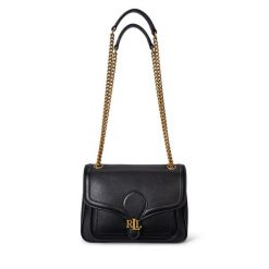Torebka LAUREN RALPH LAUREN. Czarne torebki do ręki damskie Lauren Ralph Lauren, bez wzorów, bez dodatków. Za 1,269.00 zł.