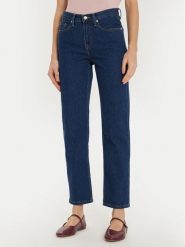 Tommy Hilfiger Jeansy Classic WW0WW43726 Niebieski Straight Fit. Niebieskie jeansy damskie Tommy Hilfiger, bez wzorów, z bawełny. Za 239.99 zł.
