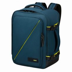 Plecak kabinowy American Tourister Take2cabin. Niebieskie plecaki damskie American Tourister, bez wzorów, sportowe. Za 193.99 zł.