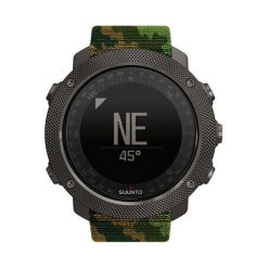 Suunto Zegarek męski Traverse Aplha Woodland czarno-zielony (SS023445000). Czarne zegarki męskie Suunto, bez wzorów. Za 1,675.00 zł.