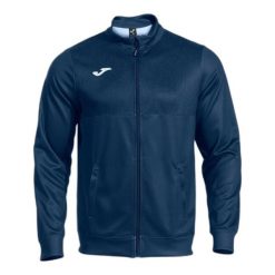 Kurtka z dresu Joma Challenge. Niebieskie kurtki męskie Joma, na wiosnę, l, bez wzorów, z dresówki, klasyczne, bez kaptura. Za 149.99 zł.