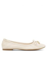 Nine West Baleriny WFA2617-1 Écru. Balerinki damskie Nine West, bez wzorów, ze skóry, bez obcasa, bez zapięcia. Za 159.99 zł.