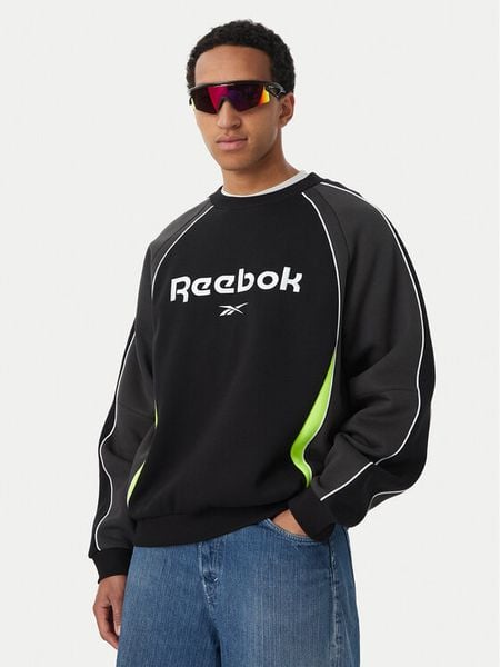 Reebok Bluza Tomasz RK25746CCM Czarny Regular Fit. Czarne bluzy męskie Reebok, l, bez wzorów, z syntetyku, bez ramiączek, bez kaptura. Za 224.99 zł.