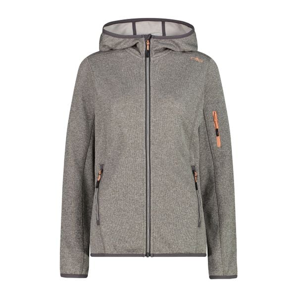 Bluza damska turystyczna CMP 30H5856. Brązowe bluzy damskie CMP, l, bez wzorów, z materiału, sportowe, bez ramiączek, z kapturem. Za 169.49 zł.
