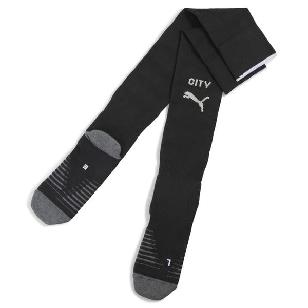Męskie skarpety Manchester City 25/26 z grafiką PUMA. Białe skarpety męskie Puma, bez wzorów. Za 109.00 zł.