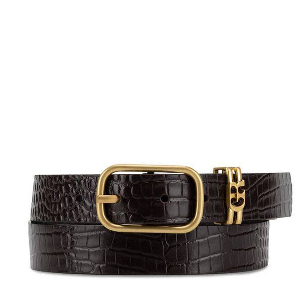 Pasek Damski GINO ROSSI. Brązowe paski damskie Gino Rossi, bez wzorów. Za 129.99 zł.