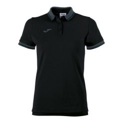 Koszulka polo do tenisa damska Joma Bali II. Czarne bluzki damskie Joma, l, bez wzorów, sportowe, bez kołnierzyka, bez ramiączek. Za 168.25 zł.