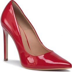 Szpilki GINO ROSSI - DCI567-MIYA Red. Czerwone szpilki damskie Gino Rossi, bez wzorów, z materiału, bez obcasa, na obcasie, bez zapięcia. Za 329.99 zł.