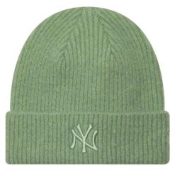 Czapka damska Wmns Wide Cuff Beanie New York Yankees Hat. Zielone czapki damskie New Era, bez wzorów, z elastanu, sportowe. Za 129.99 zł.