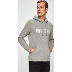 Mustang - Bluza. Szare bluzy męskie Mustang, l, bez wzorów, z bawełny, bez ramiączek, z kapturem. W wyprzedaży za 129.90 zł.