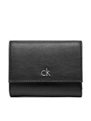 Calvin Klein Portfel Ck Daily Medium Trifold_Pbl K60K612851 Czarny. Czarne portfele damskie Calvin Klein, ze skóry. Za 169.99 zł.
