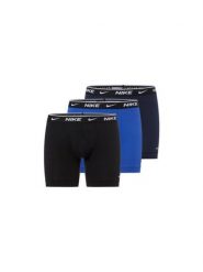 Nike Bokserki w 3-paku Mężczyźni Bawełna czarny|niebieski, XL. Czarne bokserki męskie Nike, bez wzorów, z bawełny. Za 179.95 zł.