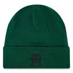 Czapka Tommy Hilfiger. Zielone czapki męskie Tommy Hilfiger, na zimę, bez wzorów. Za 319.99 zł.