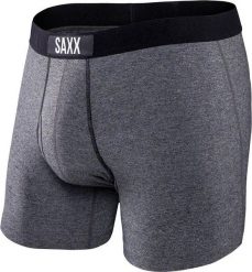 SAXX Bokserki męskie Ultra Boxer Brief Fly Salt and Pepper r. S. Bokserki męskie Saxx, bez wzorów. Za 110.49 zł.