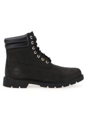 Trapery damskie, Timberland Linden Woods 6 IN Boot. Czarne trapery damskie Timberland, z materiału, bez zapięcia. Za 549.99 zł.
