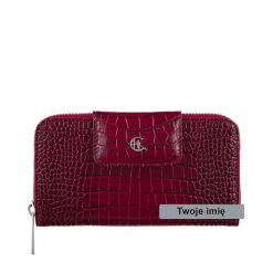 Damski portfel z grawerem skórzany Canaletto croco PD2006s162 RFIDPS. Brązowe portfele damskie ze skóry. Za 190.00 zł.