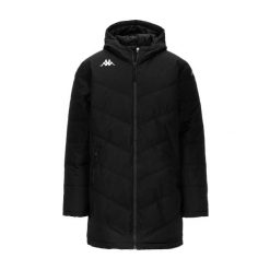 Kurtka puchowa Kappa Giambolo. Czarne kurtki męskie Kappa, na zimę, m, bez wzorów, z materiału, bez kaptura. Za 474.00 zł.