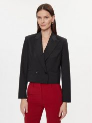 JOOP! Marynarka 30040036 Czarny Slim Fit. Czarne marynarki i żakiety damskie JOOP!, bez wzorów, z syntetyku, bez kołnierzyka, bez ramiączek. Za 1,239.00 zł.