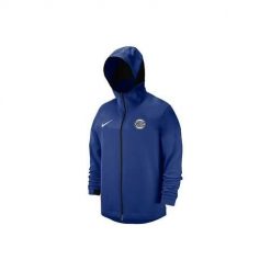 Bluza sportowa męska Nike Nba New York Knicks Showtime. Niebieskie bluzy sportowe męskie Nike, m, bez wzorów, z kapturem. Za 538.00 zł.