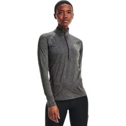 Bluza treningowa damska Under Armour Tech Solid. Szare bluzy damskie Under Armour, xs, bez wzorów, z poliesteru, sportowe, bez ramiączek, bez kaptura. Za 81.00 zł.