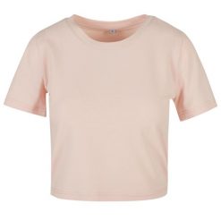 Damska Crop Top. Czarne topy damskie BUILD YOUR BRAND, s, bez wzorów, sportowe, bez kołnierzyka, bez ramiączek. Za 54.99 zł.