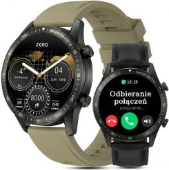 Smartwatch Gravity Zegarek męski SMARTWATCH GRAVITY GT10-2 BK/GN/BK LEATHER PROF. Zegarki męskie Gravity, bez wzorów. Za 267.90 zł.