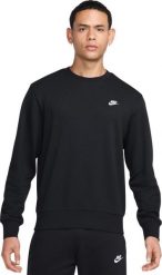Bluza męska Nike Club FT czarna FN3888 010 2XL. Czarne bluzy męskie m, bez wzorów, bez ramiączek, bez kaptura. Za 291.58 zł.