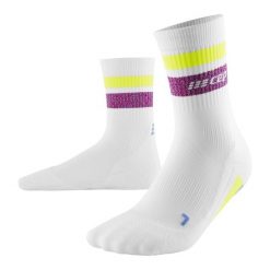 Skarpety kompresyjne męskie sportowe CEP Miami Vibes 80's krótkie. Białe skarpetki damskie CEP, bez wzorów. Za 74.00 zł.