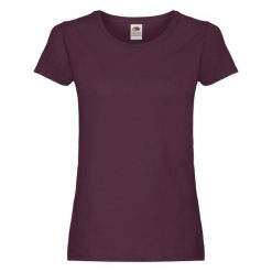 Damska Koszulka. Brązowe bluzki damskie fruit of the loom, bez wzorów, sportowe, bez kołnierzyka, bez ramiączek. Za 28.99 zł.