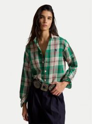 Polo Ralph Lauren Koszula 211971515503 Zielony Relaxed Fit. Zielone koszule damskie Polo Ralph Lauren, xs, bez wzorów, z bawełny, bez kołnierzyka, bez ramiączek. Za 989.99 zł.