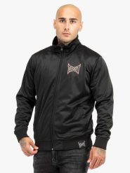 Kurtka z dresu Tapout Temacula. Czarne kurtki sportowe męskie TAPOUT, l, bez wzorów, z dresówki, bez kaptura. Za 245.50 zł.