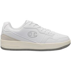 Męskie Buty Sportowe RD18 Revive Low. Białe buty sportowe męskie Champion, bez wzorów, bez obcasa, bez zapięcia. Za 306.99 zł.