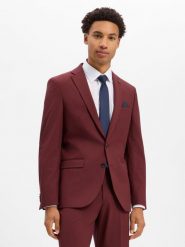 Finshley & Harding London marynarka z modułowej kolekcji Mężczyźni Slim Fit czerwony, 102. Czerwone garnitury męskie Finshley & Harding London, m, bez wzorów, biznesowe. Za 699.95 zł.