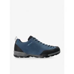 Buty turystyczne męskie Scarpa Mojito Trail GTX. Niebieskie buty zimowe męskie Scarpa, bez wzorów, bez obcasa, bez zapięcia. Za 694.38 zł.