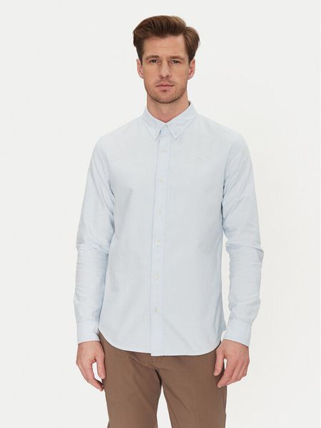 Timberland Koszula TB0A6GPN Błękitny Slim Fit. Niebieskie koszule męskie Timberland, m, bez wzorów, z bawełny, bez kołnierzyka, bez ramiączek. Za 249.99 zł.