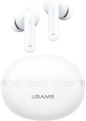 USAMS Echo E02 TWS Bluetooth Headphones ANC+ENC wireless white. Białe słuchawki bezprzewodowe Usams. Za 68.55 zł.