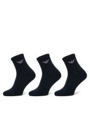 Emporio Armani Underwear Skarpety krótkie EM000551 AF14499 MB082 Niebieski. Niebieskie skarpety męskie Emporio Armani Underwear, bez wzorów, z bawełny. Za 129.99 zł.