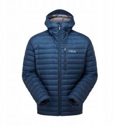 Kurtka microlight alpine-tempest blue-l RAB. Niebieskie kurtki męskie RAB, l, bez wzorów, bez kaptura. Za 946.44 zł.