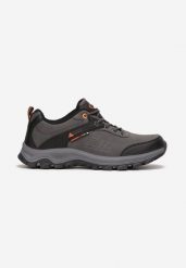 Szaro-Pomarańczowe Buty Trekkingowe Maraena. Szare buty sportowe męskie Born2be, bez zapięcia. Za 139.99 zł.